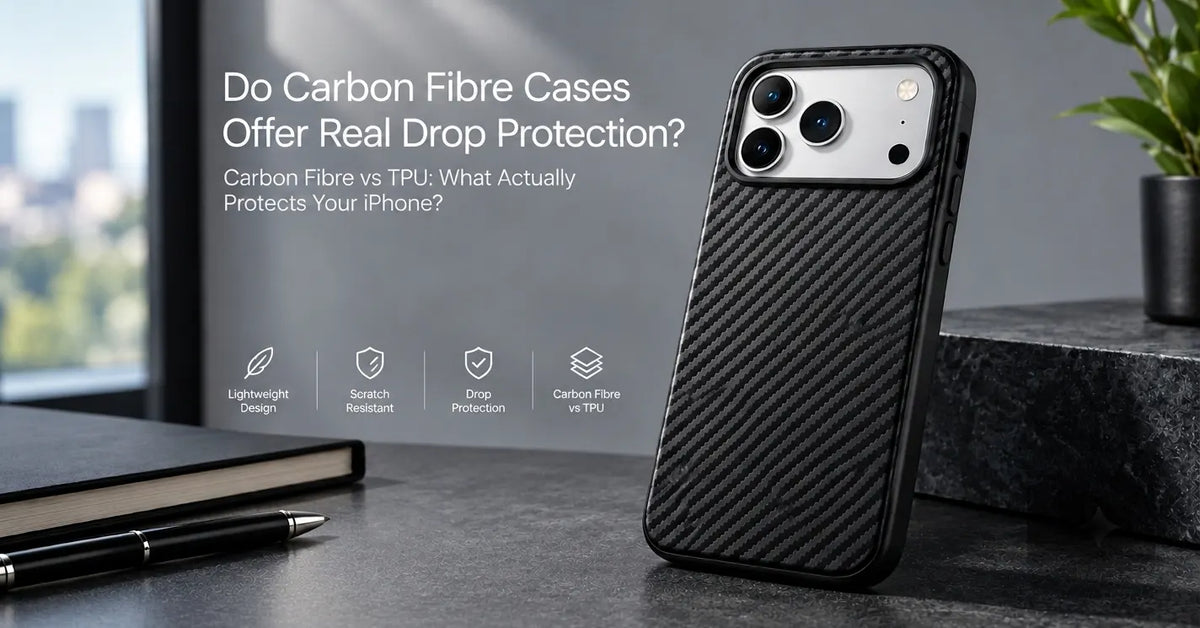 Hybrid iPhone case with TPU frame for better drop protection