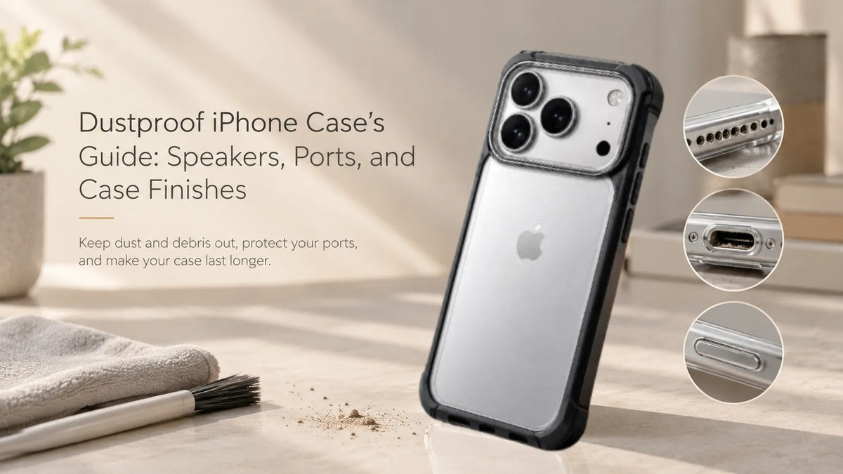 Dustproof iPhone Case’s Guide: Speakers, Ports, and Case Finishes