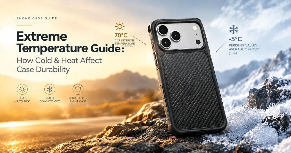 Phone case durability in extreme cold and heat temperatures